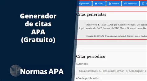 citar en apa online|Generador de citas gratuito: APA, MLA y estilo Chicago